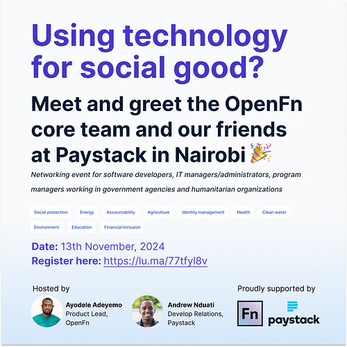 Meet and greet with Paystack